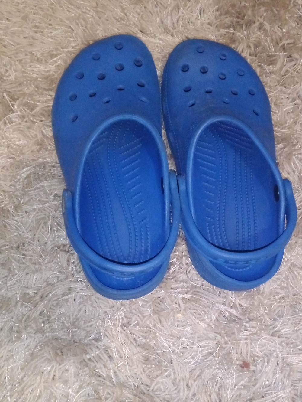 CROCS Kids Royal Blue Slip-On Clogs with Heel Strap